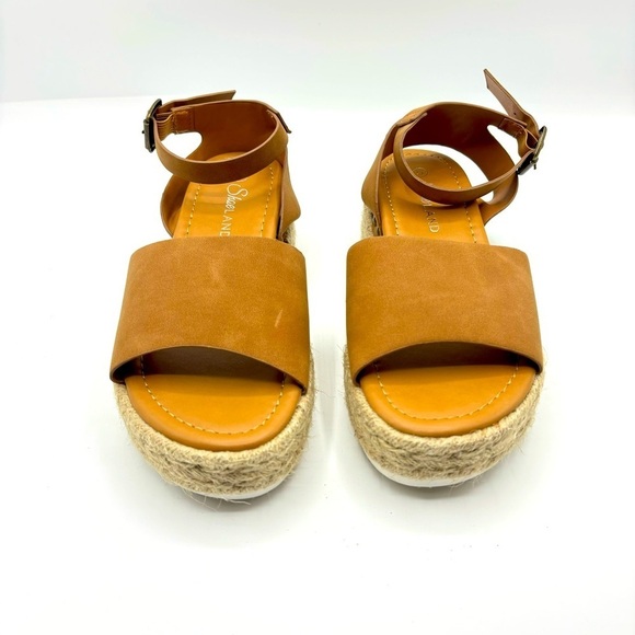 Shoe Land Legossa Womens Platform Sandals Ankle Strap Espadrilles  Wedge Size 5 - Picture 4 of 7